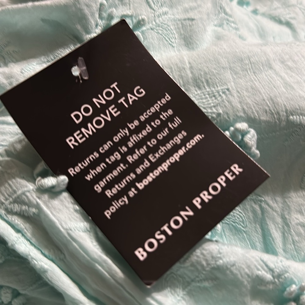 BOSTON PROPER MIXED MEDIA LACE DRESS NET Sz S - Picture 11 of 11